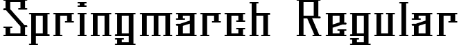 Springmarch Regular font - Springmarch.ttf