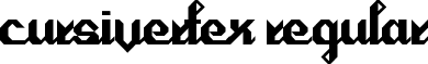 Cursivertex Regular font - cursivertex.ttf