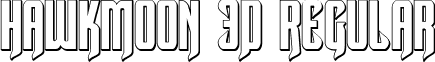 Hawkmoon 3D Regular font - hawkmoon3d.ttf