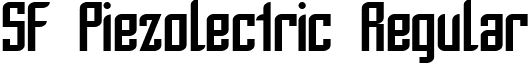 SF Piezolectric Regular font - SF Piezolectric Regular.ttf