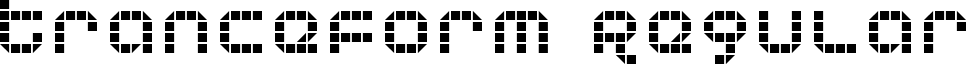 Tranceform Regular font - trancefm.ttf