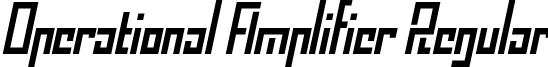 Operational Amplifier Regular font - operational amplifier.ttf