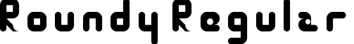 Roundy Regular font - Roundy.ttf