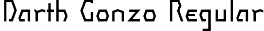 Darth Gonzo Regular font - darth gonzo.ttf