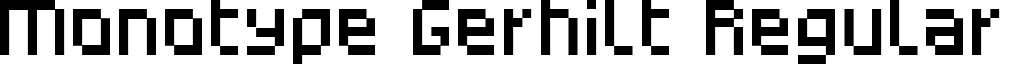 Monotype Gerhilt Regular font - Monotype_Gerhilt.ttf