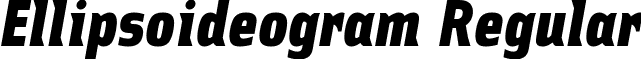 Ellipsoideogram Regular font - Ellipsoideogram.ttf