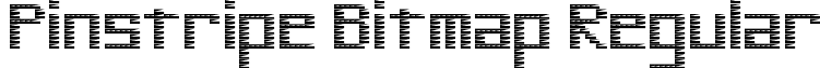 Pinstripe Bitmap Regular font - Pinstripe-Bitmap.ttf