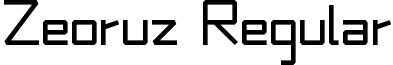 Zeoruz Regular font - Zeoruz.ttf
