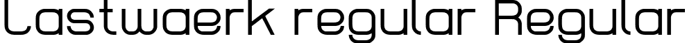 Lastwaerk regular Regular font - Lastwaerk regular.ttf