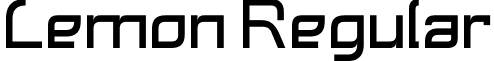 Lemon Regular font - lemon.ttf