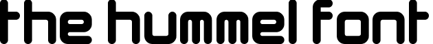 The Hummel Font font - The-Hummel-Font.ttf