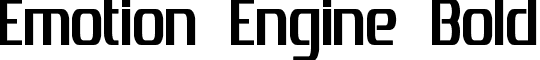 Emotion Engine Bold font - Emotion Engine Bold.otf