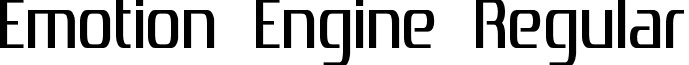 Emotion Engine Regular font - Emotion Engine.otf