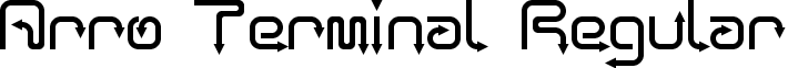 Arro Terminal Regular font - arro_terminal.ttf