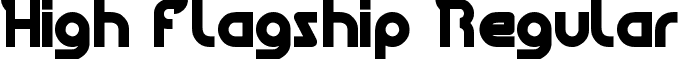 High Flagship Regular font - High Flagship.ttf