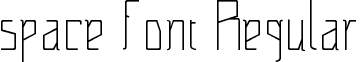 space font Regular font - space font.ttf