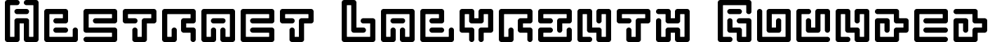 Abstract Labyrinth Rounded font - AbstractLabyrinthRounded.ttf