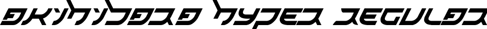 akihibara hyper Regular font - akihibara_hyper.ttf