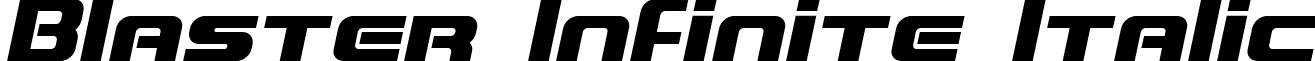 Blaster Infinite Italic font - blasteii.ttf