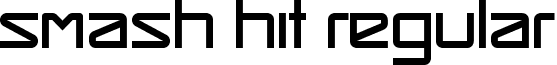 Smash Hit Regular font - Smash Hit.ttf