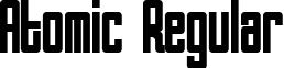 Atomic Regular font - ATOMIC__.TTF