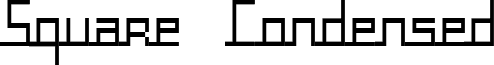 Square Condensed font - SQUAC___.TTF