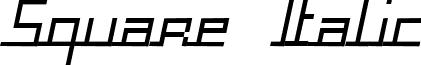 Square Italic font - SQUAI___.TTF