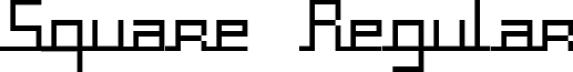 Square Regular font - SQUARG__.TTF