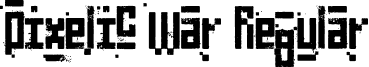 Pixelic War Regular font - Pixelic War.otf