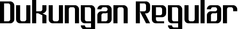 Dukungan Regular font - Dukungan.ttf