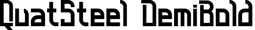 QuatSteel DemiBold font - QuatSteel ARF.ttf