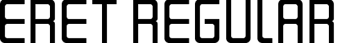 Eret Regular font - eret.ttf