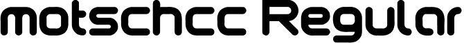 motschcc Regular font - motschcc.ttf