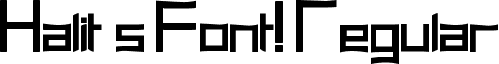 Halit's Font! Regular font - Halit_s_Font_21.ttf