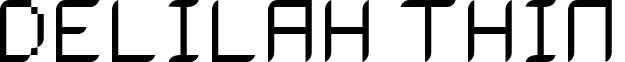 Delilah Thin font - DELIT___.TTF