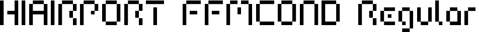 HIAIRPORT FFMCOND Regular font - HI-AIC__.TTF