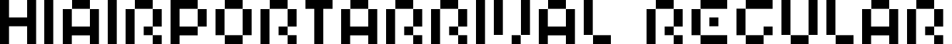 HIAIRPORTARRIVAL Regular font - HIAIEC17.ttf