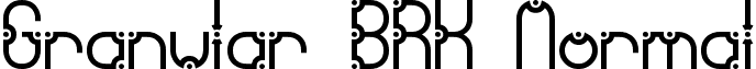 Granular BRK Normal font - granular.ttf