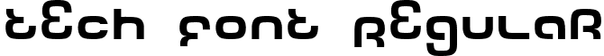 Tech Font Regular font - TECHFONT.TTF