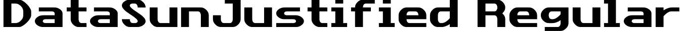 DataSunJustified Regular font - DataSunJustified.ttf