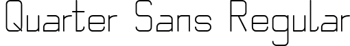 Quarter Sans Regular font - Quarter_regular.ttf