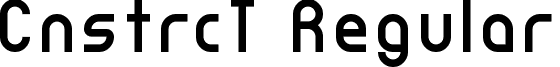 CnstrcT Regular font - cnstrct.ttf