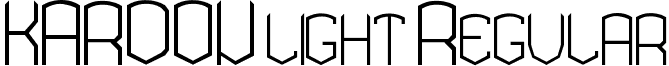 KARDON light Regular font - kardonlight.ttf