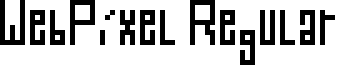 WebPixel Regular font - webpixel.ttf