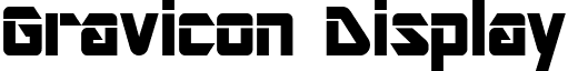 Gravicon Display font - grd_____.ttf