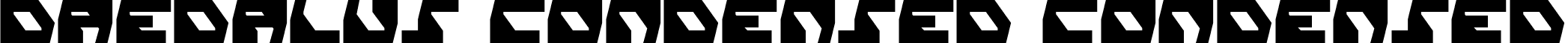 Daedalus Condensed Condensed font - daedalusc.ttf