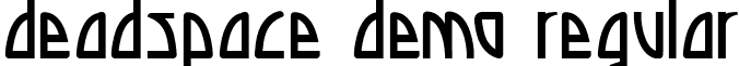 Deadspace DEMO Regular font - Deadspace.ttf