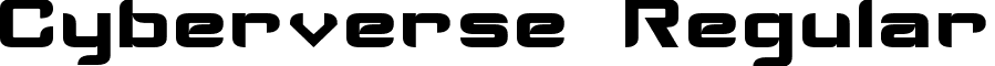 Cyberverse Regular font - Cyberverse.ttf