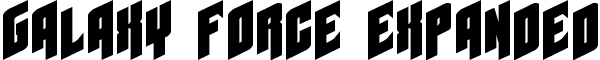 Galaxy Force Expanded font - galaxyforceexpand.ttf