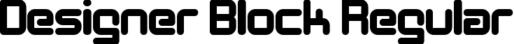 Designer Block Regular font - DESIB___.ttf